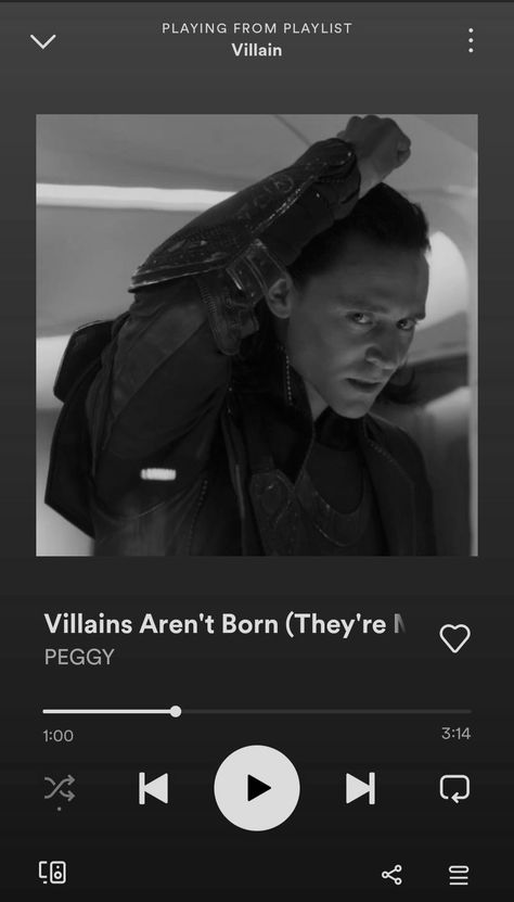 Marvel, Loki, Villains Are Not Born They Are Made, Spotify Cover, Quick Saves
