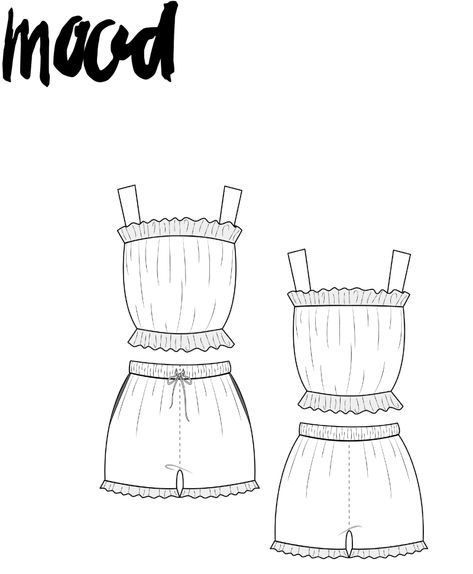 Couture, Mood Sewing Patterns, Shorts Pattern Sewing, Summer Sewing Patterns, Shorts Pattern Free, Mood Sewciety, Sewing Shorts, Summer Sleepwear, Free Pdf Sewing Patterns