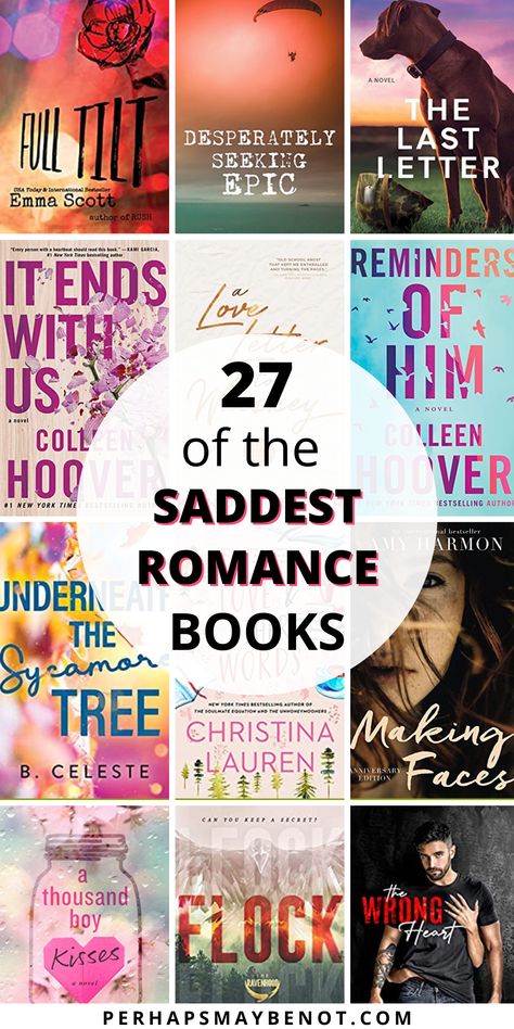 Heartbreaking Romance Books, Saddest Books, Heartbreaking Books, Ya Books Romance, Book Tok, Book Cart, Ugly Cry, Good Romance Books, Middle Grade Books