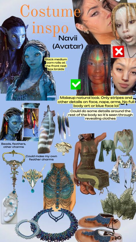 Navi cosply/Halloween from Avatar Avatar Halloween Costumes Diy, Avatar Cosplay Navi, Avatar Navi Halloween Costumes, Avatar The Way Of Water Halloween Costume, Avatar The Way Of Water Outfit Ideas, Avatar Halloween Costumes Couples, Avatar Dress Up, Avatar Navi Makeup, Avatar Navi Costume