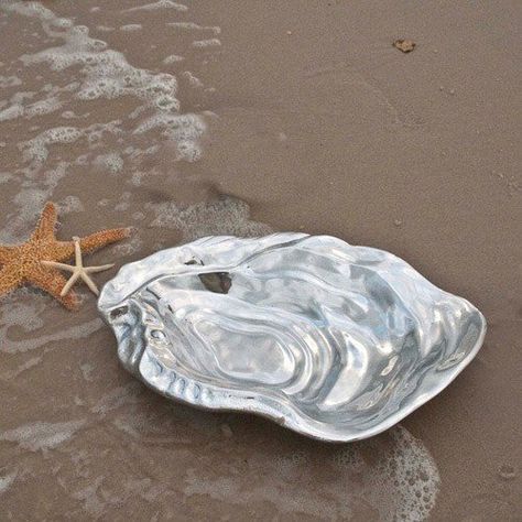 Beatriz Ball Ocean Oyster Bowl Large >>> More info could be found at the image url. Oyster Bowl, Large Decorative Bowl, Beatriz Ball, Holiday Lookbook, Entertaining Gifts, Luxury Tableware, Sea Decor, Metal Bowl, Freezer Friendly