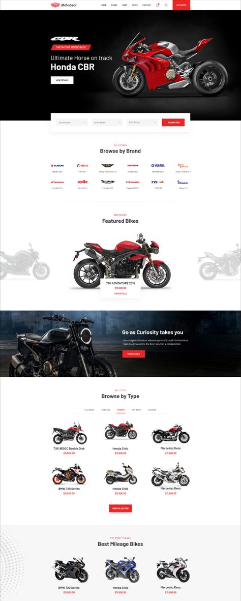 Motorcycle Website Design, Bike Website Design, Homepage Web, Car Websites, Bike Prices, Reference Website, Website Ui, Motorcycle Shop, Webpage Design