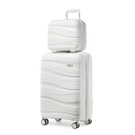 14/20 Inch Hard Shell Polypropylen Suitcase Trolley Travel Case Luggage TSA Lock ➤【 High Quality Luggage Sets】Made of 100% Polypropylene material for hard shell, which make the luggage more durable, lightweight and impact-resistant. Features textured finish to prevent against scratches, keeping cases beautiful after a trip. Compared with ABS and PC plastic, the PP material is more lighter also maintains its durability.  ➤【4 Piece Suitcase Set】 Dimensions-14inch: 34x30x17cm. Weight: 0.9kg. (Cosme Suit Case Aesthetic, Suit Cases Travel, Cute Suitcases, Suit Case, Diy Luggage, Cabin Luggage, Carry On Size, Luggage Organization, Suitcase Set