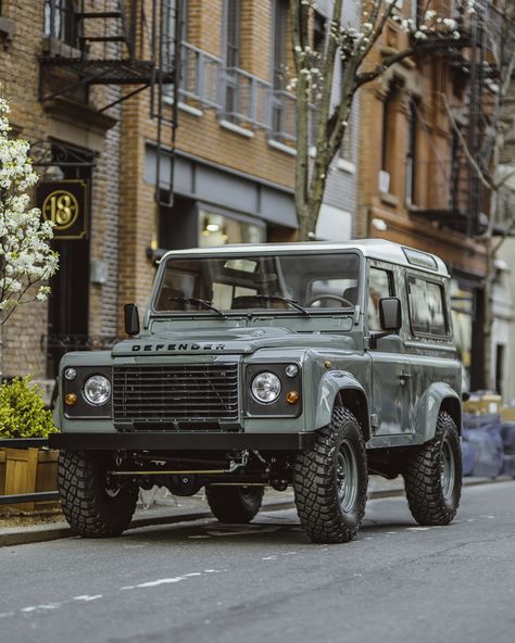 Land Rover 90 Build - Brooklyn Coachworks Dodge Demon 170, Defender Car, Range Rover White, Land Defender, Most Luxurious Car, Car Dodge, Drawing Cars, Cars Drawing, Dodge Demon