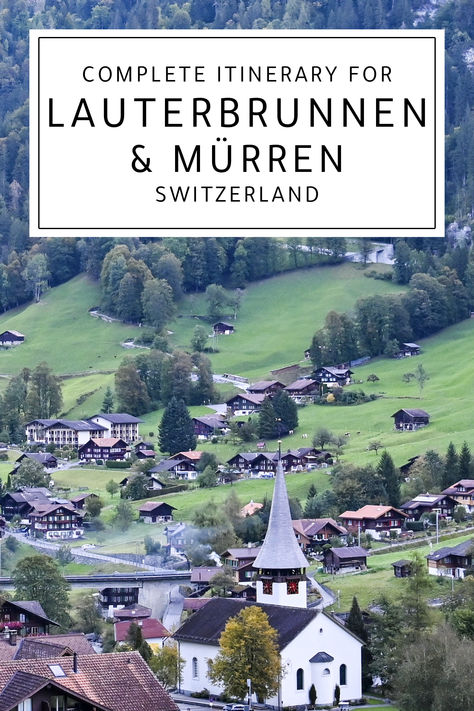 How to spend an epic day in Lauterbrunnen, Switzerland, including Murren and the Schilthorn Summit Lauderbrennan Switzerland, Mürren Switzerland, Swiss Alps Hiking, Chalet Architecture, Murren Switzerland, Switzerland Trip, Lauterbrunnen Switzerland, Switzerland Itinerary, Travel Switzerland