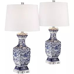 Shop Target for Desk Lamps you will love at great low prices. Choose from contactless Same Day Delivery, Drive Up and more. Florida Rooms, Asian Table Lamps, Blue And White Living Room, Family Bedroom, Diy Dish, Chinoiserie Decorating, Blue White Decor, Crystal Table Lamps, Bedside Night Stands