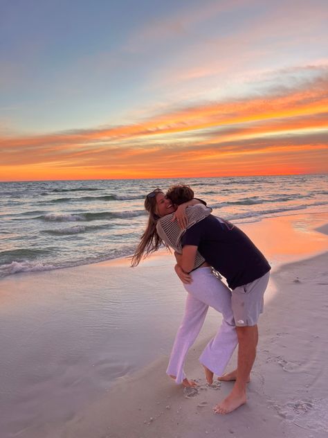 Boyfriend. Beach. Sunset. Summer. Seaside. Destin. Mexico, Couple Cute Pics Aesthetic, Beach Pic Inspo Instagram Couple, Beach Vacation Boyfriend, Sand Heart Couple Pic, Couple Sunset Pictures Beach, Beach W Boyfriend, Beach And Boyfriend, Beach Sunrise Couple Pictures