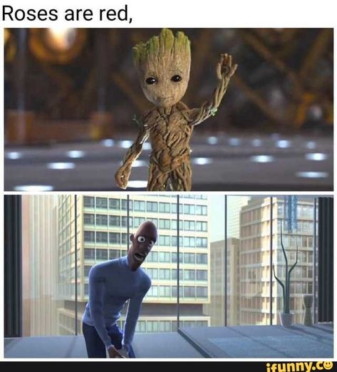 d e r e r a S e S O R – popular memes on the site iFunny.co #incredibles #movies #incredibles #guardiansofthegalaxy #puns #goodmeme #feature #ifunncleanup #pic Humour, Tumblr, Roses Are Red Memes, I Am Groot, Roses Are Red, To Infinity And Beyond, Disney Memes, Komik Internet Fenomenleri, Disney Funny