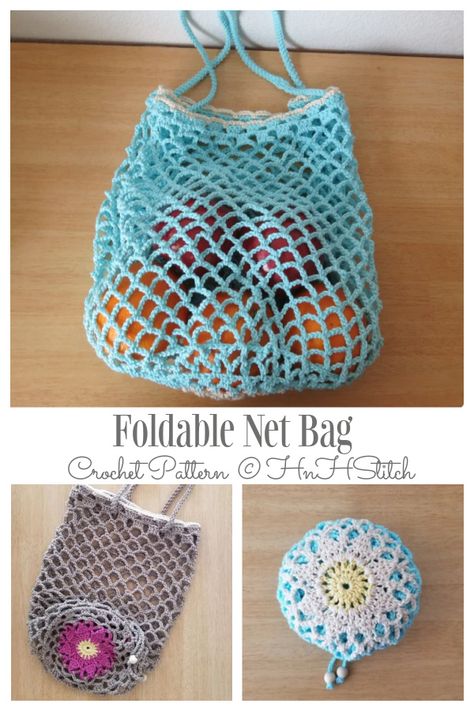 Foldable Pocket Shopping Bags Crochet Patterns - DIY Magazine Couture, Amigurumi Patterns, Patchwork, Crochet Collapsible Bag, Crochet Folding Market Bag, Crochet Market Bag Foldable, Crochet Foldable Market Bag Free Pattern, Crochet Plant Hanger Pattern Free, Crochet Flower Bag