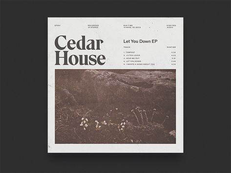 Cd Album Covers, Cedar House, Back Cover Design, Album Artwork Cover Art, Music Album Design, Dribbble Design, Cd Cover Design, Cd Design, Cedar Homes