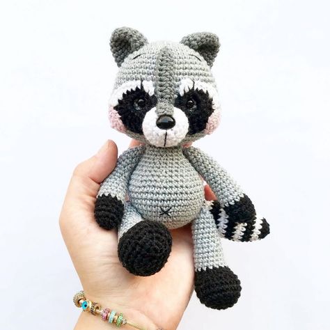 Crochet Plush Raccoon Free English Pattern – Free Amigurumi Free Raccoon Amigurumi Pattern, Raccoon Free Crochet Pattern, Crochet Amigurumi Raccoon Free Pattern, Amigurumi Raccoon Free Pattern, Woodland Animals Crochet Pattern Free, Crochet Forest Animals Free Pattern, Racoon Amigurumi Free Pattern, Raccoon Amigurumi Free Pattern, Agrumini Crochet