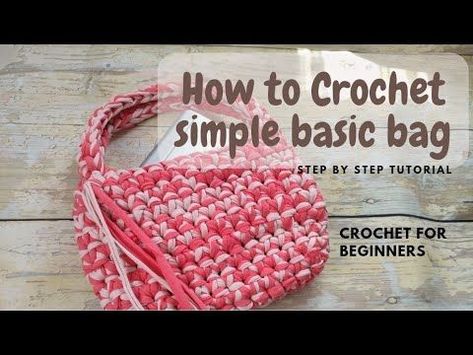 Bag crochet easy pattern for beginners step by step tutorial, tshirt yarn trendy bag 2023 Easy crochet bag #easycrochetbag #crochet #crochetbag #crochetbags 16.375 Crochet Bag From Tshirt Yarn, Crochet Bag T Shirt Yarn Free Pattern, Diy Crochet Bag Pattern, Bucket Bag Crochet Pattern, Tshirt Yarn Bag Tutorials, Crochet T Shirt Yarn Bag Free Pattern, T Shirt Yarn Crochet Bag Tutorials, T Shirt Yarn Bags Free Pattern, Crochet Bag Tshirt Yarn Free Pattern