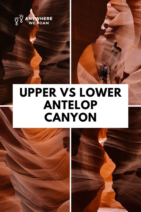 Upper or Lower Antelope Canyon – the ultimate dilemma for visitors. Our guide provides a detailed comparison to help you decide which canyon suits your interests, ensuring a memorable and visually stunning experience at Antelope Canyon. Upper Antelope Canyon, Road Trip Uk, Lower Antelope Canyon, Escalante National Monument, Havasu Falls, California Trip, Vacation Itinerary, Slot Canyon, Hiking Destinations