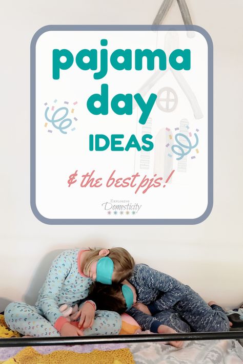 Make your Pajama Day special without having to go completely over the top. We’ve got just enough to impress the kids, but not enough to take the the “relax” out of pajamas. These ideas for pajama day will give you a day they’ll remember without too much hassle. Pajama Day Kindergarten, Pajama Spirit Day, Pj Day Activities For Kids, Pajama Day Ideas, Pajama Day Activities Preschool, Pajama Day Activities, Pj Day At School, Pajama Day At School, Parenting Hacks Toddlers