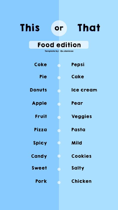 A fun game for your instagram stories! 'This or that' challenge.  Follow me on instagram: @x.danicaa Food This Or That, This Or That Food, This Or That, Pepsi Cake, This Or That Game, Donut Ice Cream, Pear Fruit, Fun Worksheets, Apple Pear