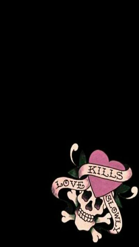 Hard Wallpaper, 2000s Wallpaper, Ed Hardy Designs, Love Kills Slowly, Love Kills, Cute Relationship Pics, Gothic Wallpaper, Emo Wallpaper, Bling Wallpaper