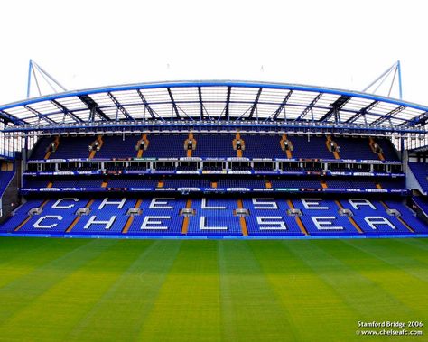 Stamford Bridge football stadium wallpaper | HD Wallpapers, HD Images, Art Photos. Bayern, English Football Stadiums, Stanford Bridge, Football Stadium Wallpaper, Chelsea Stadium, Chelsea Fc Stamford Bridge, Stadium Wallpaper, London Football, Bridge Wallpaper