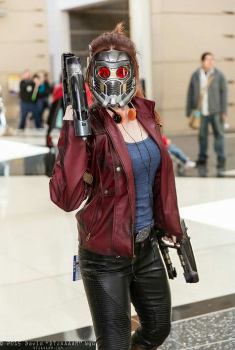 Fem! Starlord (Guardians of the Galaxy) Star Lord Cosplay, Comic Con Costumes, Idee Cosplay, Comic Con Cosplay, Marvel Cosplay, Art Halloween, Batman Robin, Star Lord, Amazing Cosplay