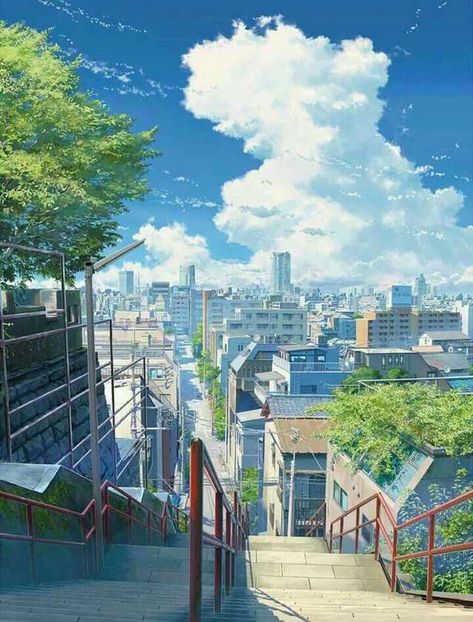 Change of Scenery - Imgur Japanese Graphic Design, Tokyo Anime, Fotografi Urban, Anime Places, Anime City, Kimi No Na Wa, Japon Illustration, Anime Backgrounds Wallpapers, Lukisan Cat Air