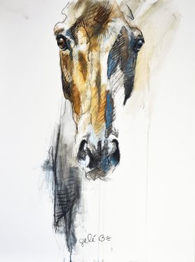 Painted Horses, Soyut Sanat Tabloları, Seni Cat Air, Horse Drawings, Equine Art, Arte Animal, Charcoal Drawing, Horse Painting, Horse Art