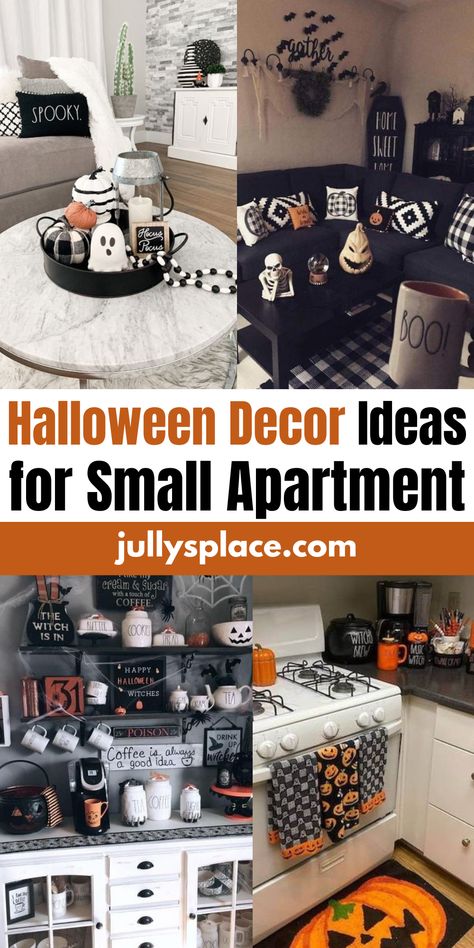 Halloween Decor Halloween Decorations For Small Apartment, Cute Halloween Indoor Decor, Halloween Decorations For Apartments Balcony, Small Entryway Halloween Decor, Small Table Halloween Decor, Halloween Bathroom Decor Diy, Cute Halloween Decorations Indoor Diy, Small Apartment Halloween Decor Ideas, Halloween Decorations Ideas Indoor