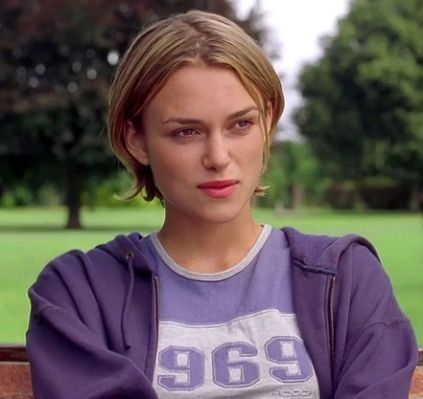 Jules from Bend It Like Beckham... Kierra Knightly, Love Actually Keira Knightley, Keira Knightley Love Actually, Keira Knightley Domino, Domino Harvey, Kira Knightly, Keira Knightley Pirates, Keira Knightley Hair, Beckham Hair