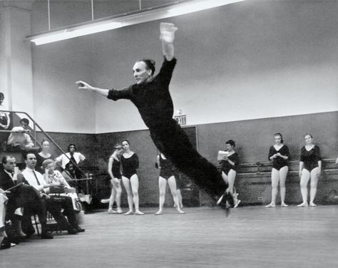 George Balanchine’s dancers at New York City Ballet sometimes said that, when he was coaching them, he did the steps more beautifully than they did. School Of American Ballet, George Chakiris, History Of Dance, Ballet Shows, Vintage Ballet, Male Ballet Dancers, George Balanchine, Ballet School, City Ballet