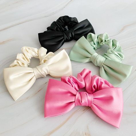 Coquette Collection – Nostalchicks Bow Tie Hair, Tie Hair, Satin Bow, Satin Material, Dress Jewelry, Satin Bows, Sweaters Oversized, Pet Hair, Jewelry Bags