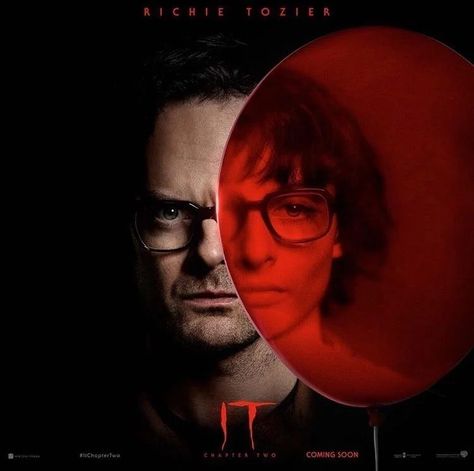 IT Chapter 2 Poster | Richie Tozier (Bill Hader / Finn Wolfhard) Stephen King Books, It Chapter 2, Richie Tozier, It Chapter Two, Loser Club, Stephen King Movies, Film Horror, Pennywise The Clown, Bill Hader