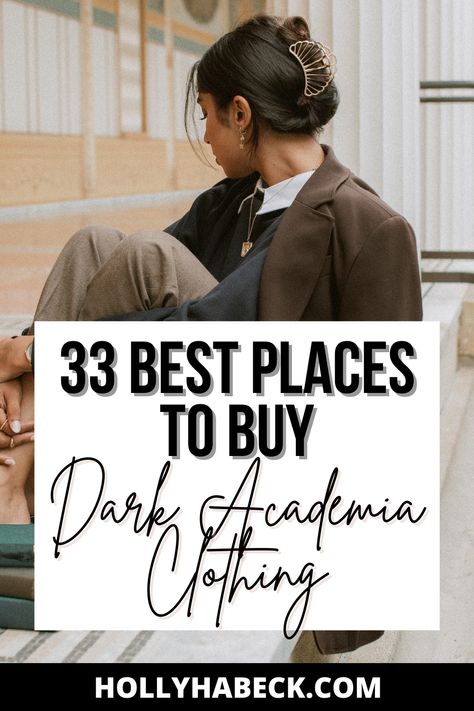 Dark Academia Must Haves Clothes, Dark Academia Aesthetic Women Outfits, Dark Academia Clothing Stores, Emily Asthetic, Where To Shop Dark Academia, Dark Academia Clothing Women, Dark Academia Aesthetic Women, Where To Buy Dark Academia Clothes, Dark Academia Outfit Spring