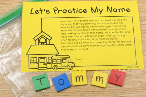 Back to School Name Practice in Preschool and Kindergarten Name Practice Ideas For Preschool, Name Practice Preschool Fun Activities, Name Practicing For Preschool, Name Puzzles Preschool Free Printable, Name Games Preschool, Name Practice Preschool, Name Activities Kindergarten, Preschool Name Activities, Alphabet Intervention