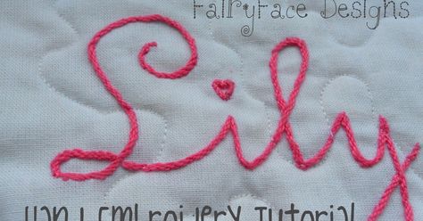 Silk Ribbon Embroidery, Amigurumi Patterns, Crewel Embroidery, Patchwork, Name Embroidery, Embroidery Tutorial, Embroidery Letters, Hand Embroidery Tutorial, Quilt Labels