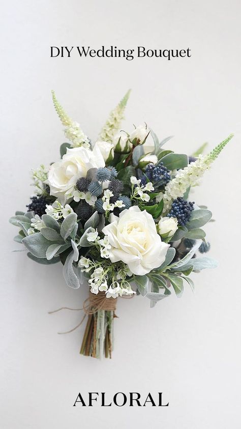 DIY Wedding Bouquet with Artificial Flowers | Wedding bouquets, Bridal bouquet flowers, Wedding flowers bridal bouquets Bouquet Fake Flowers, Wedding Bouquet Fake Flowers, Artificial Flower Wedding Bouquets, Hand Bouquet Wedding, Simple Wedding Bouquets, Fake Flower Bouquet, Diy Bridal Bouquet, Wedding Boquet, Wedding Flowers Bridal Bouquets