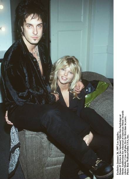 Nikki Sixx And Brandi Brandt, Iconic Pictures, Motley Crue Nikki Sixx, Jim Morrison Movie, Vince Neil, Rockstar Gf, Motley Crüe, Rockstar Aesthetic, Pride Bracelet