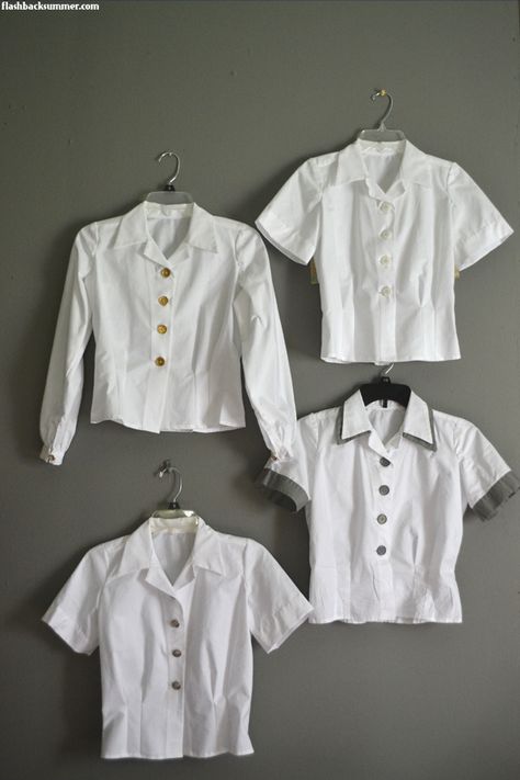 Couture, Vintage White Button Up Shirt, Vintage Button Down Shirt, White Buttoned Shirt Outfit, Vintage Button Up, Button Shirt Pattern, Cringe Cosplay, Cropped Button Up Shirt Outfit, Emo Cloth