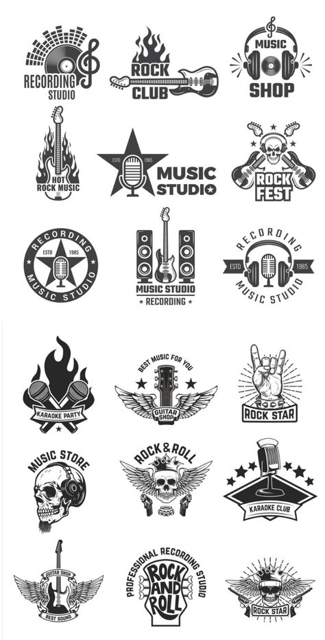 Logo ideas for inspiration. Check the link to find more creative designs. Band Logo Ideas Inspiration, Band Logo Inspiration, Music Logos Ideas, Music Band Logo Design Ideas, Band Logos Ideas, Band Logos Rock, Music Logo Aesthetic, Band Logo Ideas, Rock Band Logo Design