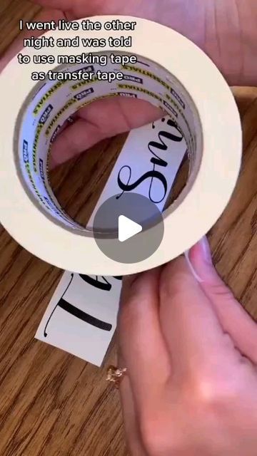 Cricutcrafty on Instagram: "Have tried masking tape before? What do you think is better, Masking Tape or Transfer Tape? Let me know in the comments. Also if you haven't grabbed your 100,000 font bundle yet before the discount expires ,dont be the only one left out and comment "font" below to receive the link and gain access to this fantastic bundle that will help unleash your creativity with your Cricut. The bundle includes everything from fonts and graphics to beginner and advanced techniques, as well as tips and tricks for designing and creating incredible projects. Imagine having a huge variety of fonts and graphics at your fingertips for all of your creative projects. Don't miss this chance to supercharge your Cricut projects and take your crafting to the next level! #cricutexplore Masking Tape Crafts, Cricut Transfer Tape Tips, Transfer Tape Hack, Cricut Tips, Game Change, Save Video, Cricut Explore Air, Cricut Designs, Cricut Craft Room