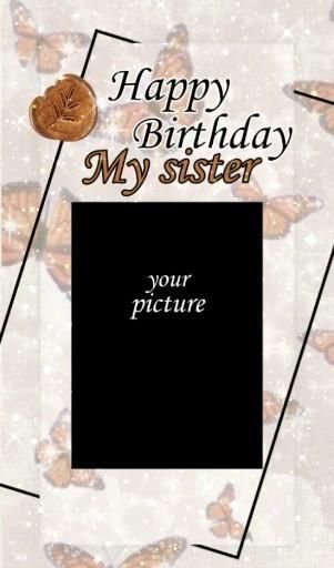 Happy Birthday Sister Logo, Happy Birthday Sister Collage, Sister Birthday Template Instagram, Happy Birthday Sister Background, Birthday Template For Sister, Happy Birthday Sister Story Instagram, Happy Birthday Sister Template, Happy Birthday Post Instagram, Happy Birthday Sister Video