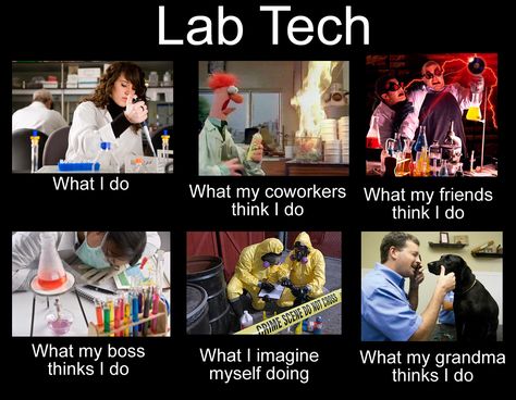 Lab tech humor. Funny I'll soon say I've been both types of "lab" techs. Ha! Laboratory Humor, Blood Sport, Medical Lab Technician, Lab Humor, Medical Laboratory Technician, Med Lab, Biology Humor, Medical Laboratory Scientist, Science Labs