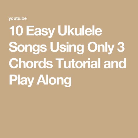 10 Easy Ukulele Songs Using Only 3 Chords Tutorial and Play Along Playing Ukelele, Peace Like A River, Lion Sleeps Tonight, Easy Chords, Easy Ukulele Songs, The Lion Sleeps Tonight, Ukulele Songs, Jambalaya, Ukelele