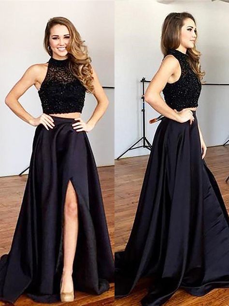 Haute Couture, Couture, Top Y Pollera, Split Prom Dress, Beautiful Party Dresses, Split Prom Dresses, Prom Dresses Black, Graduation Party Dresses, Prom Dresses Two Piece