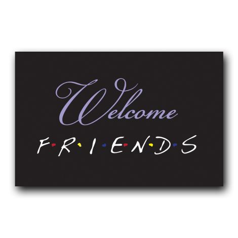 Friends Welcome Sign – to purchase a digital download visit: https://www.etsy.com/listing/645548398/digital-welcome-friends-wedding Welcome Friends Sign, Themed Wedding Reception, Friends Graduation, Friend Graduation, Reception Sign, Friends Bridal Shower, Wedding Reception Signs, Friends Sign, Friends Wedding
