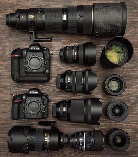 | photography | camera collection | good cameras | cameras | camera accessories | #dslr #photography #cameragear Nikon Camera Lenses, Camera Lenses Canon, Kamera Dslr, Camera Wallpaper, Best Dslr, Camera Aesthetic, Lens Camera, Photography Accessories, Photography Classes