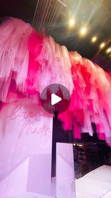 Corrie Sullivan on Instagram: "Lots of bright pinks and lots of tulle for this one with @sugar_la 💖 #CorrieInColor 

Mitzvah stage backdrop, immersive tulle photo booth and touches of fabric throughout the dance floor moment with @wildchildparty ✨" Tulle Backdrop, Stage Backdrop, Event Ideas, The Dance, Dance Floor, Bright Pink, Photo Booth, In This Moment, Fabric