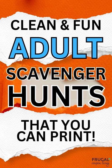 Are you looking for some creative adult scavenger hunt ideas? These winning ideas can be used for birthday parties, office parties, youth groups, team-building & more! Check out the list of over forty winning adult scavenger hunt ideas you can print today. Mall scavenger hunts, bachelorette scavenger hunts, baby shower scavenger hunts, holiday scavenger hunts, virtual scavenger hunts and more. #FrugalCouponLiving Scavenger Hunt For Adults Birthday, Planning A Scavenger Hunt For Adults, How To Make Scavenger Hunt, Lake Scavenger Hunt For Adults, Large Group Scavenger Hunt, Travel Scavenger Hunt For Adults, Grown Up Scavenger Hunt, Universal Scavenger Hunt, Hobby Lobby Scavenger Hunt