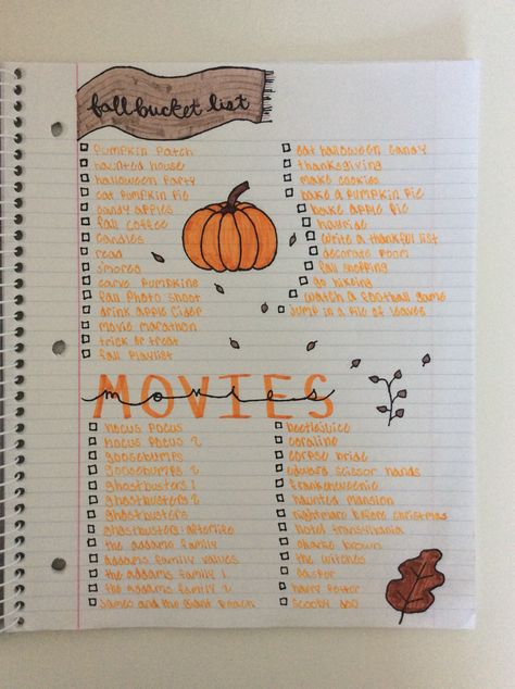 🎃🖤🍁🧡👻 fall bucket list #aesthetic #journaling #september #october #november #thanksgiving #diy #diyideas #goalsetting #bucketlist #fall #halloween #haunted #fallbucketlist #pumpkin #autumn October Goals Lists, Fall To Do List Aesthetic, Preppy Fall Bucket List, Autumn Checklist Aesthetic, Stuff To Do In Autumn, Fall Bucket List Movies, Fall Bucket List Poster, Halloween Bukett List, Fall List Bucket