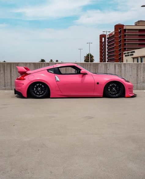 Bad-ass Nissan 370Z Pink Nissan 350z, 370z Aesthetic, Pink 350z, 350z Nissan Custom, 370z Modified, Nissan 370z Custom, 370z Wallpaper, Pink Nissan, Nismo 370z