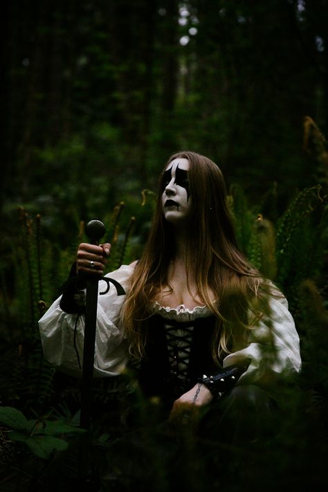 Click to zoom Dark Medieval, Metal Drawing, Black Metal Girl, Dark Forest Aesthetic, Black Metal Art, Dark Castle, Band Outfits, Concept Album, Extreme Metal