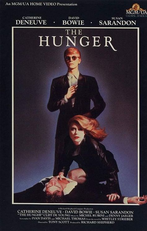 The Hunger (1983) Catherine Don't, David Bowie, Susan Sarandon The Hunger 1983, Best Vampire Movies, Bad Movies, Peter Murphy, Tony Scott, Michael Thomas, Vampire Movies, Septième Art, Susan Sarandon