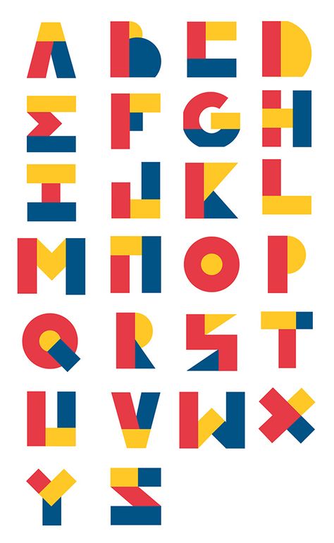 Patchwork, Geometric Alphabet Typography, Geometric Alphabet, Geometric Typography, Abstract Typography, Graphic Design Letters, Game Font, Christian Graphic Design, Advanced Typography